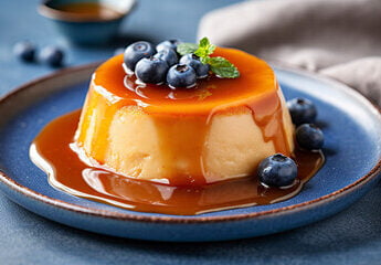 Eggless Caramel Pudding