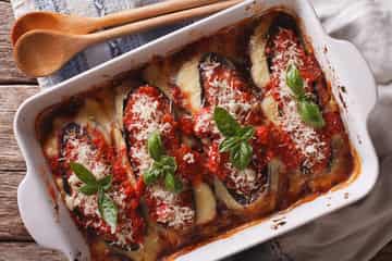 Italian eggplant baked