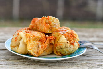 Chicken Stuffed Cabbage Momo